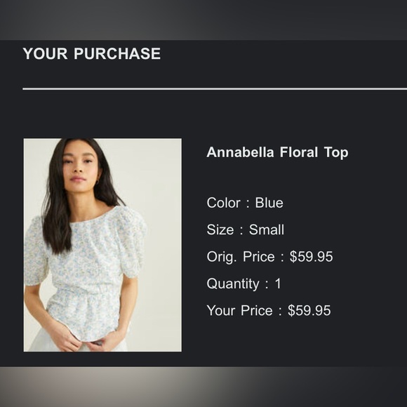 **NWOT**Altar'd State Annabella Floral Top; Size S; open back with crosstie - Picture 7 of 7